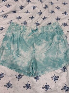 Eddie Bauer Aqua Tie-Dye Sleep Shorts